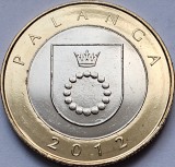 2 Litai 2012 Lituania, Palanga, km#186.1, unc-Aunc