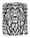 Cumpara ieftin Sticker decorativ, Leu, Alb, 70 cm, 9702ST, Oem