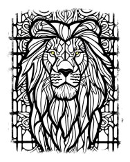 Sticker decorativ, Leu, Alb, 70 cm, 9702ST foto