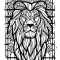 Sticker decorativ, Leu, Alb, 70 cm, 9702ST