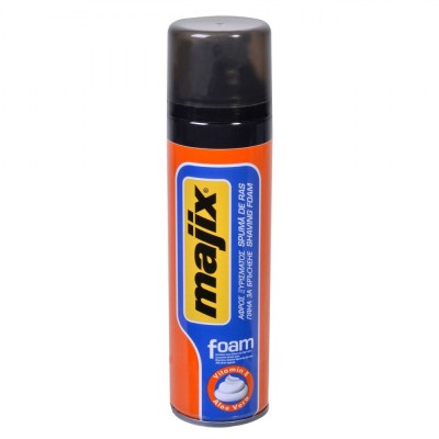Spumă de Ras, Majix, Foam, Vitamina E și Aloe Vera, Capacitate 200ml foto
