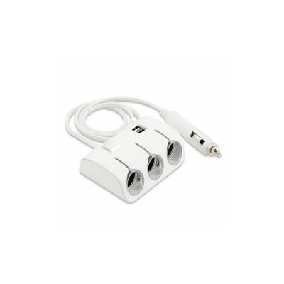 Adaptor bricheta 1t-3m+USB A mama alb foto