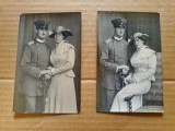 H361-I-ww1-Foto primul razboi- Ofiter cu sotia Germania cu sabie si decoratie probabil Crucea de Fier. Marimi: cca 14/9 cm. Exista 2 bucati. Pret/buc.