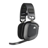 Casti gaming wireless Corsair HS80, surround Dolby Atmos, multiplatforma PC PS4/PS5, iluminare RGB, Negru