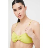 Abercrombie &amp; Fitch sutien de baie culoarea verde, cupa usor rigidizata