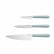 Set Cutite BergHOFF Slate, 3 piese, Otel, Albastru HighLine Cooking