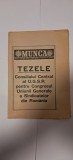 Carte tezele consiliul general al ugsr pentru congresul umiunii generale a sindicatelor din romania