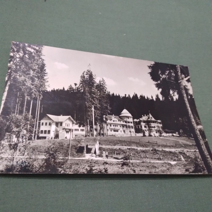 CARTE POSTALA -BORSEC -VEDERE DIN STATIUNE CIRCULATA