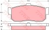 Set placute frana,frana disc NISSAN ALMERA II (N16) (2000 - 2016) TRW GDB1172