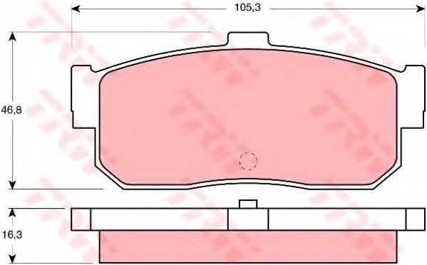 Set placute frana,frana disc NISSAN ALMERA II (N16) (2000 - 2016) TRW GDB1172