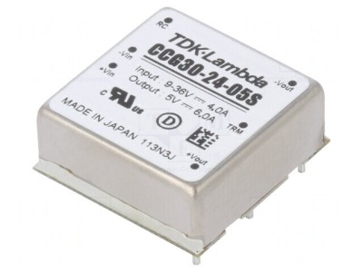 Convertor DC/DC 30W 9-36V la 5V 6A THT foto