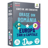 Cumpara ieftin DuoCard - Orașe din Rom&acirc;nia Europa: Țări și capitale