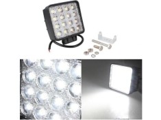 Proiectoare LED Auto Offroad Patrate 48W Proiector SUV Camion Utilaje foto