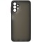 Husa spate policarbonat gri semitransparent si TPU negru, butoane rosii, pentru Samsung Galaxy A13 5G, A04s