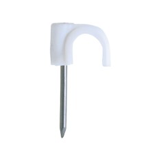Clema cu cui pentru fixare cablu RB-6, alb (500 buc.) - CELO 16PLG SafetyGuard Surveillance