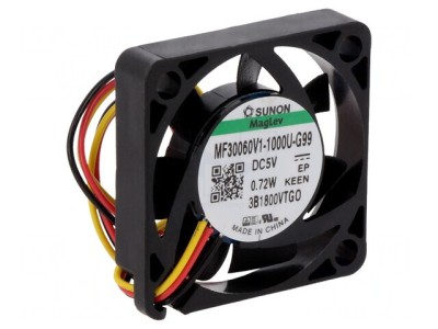 Ventilator DC Axial 5V 30x30x6mm 8,28m3/h 23,6dBA foto