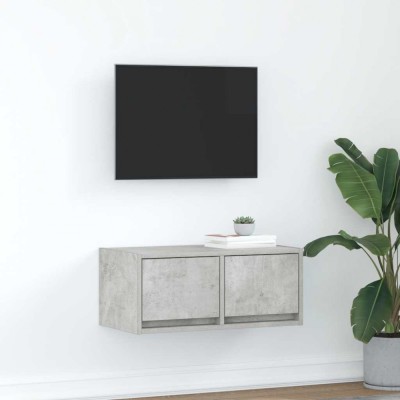 vidaXL Dulap TV Beton Gri 60x31x25,5 cm Lemn prelucrat foto