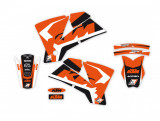 Kit stikere KTM EXC 03- 04, SX 01- 04 Dream 4 Negru Portocaliu E2517N, Blackbird