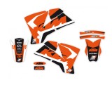 Kit stikere KTM EXC 03- 04, SX 01- 04 Dream 4 Negru Portocaliu E2517N