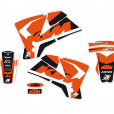 Kit stikere KTM EXC 03- 04, SX 01- 04 Dream 4 Negru Portocaliu E2517N