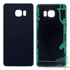 Capac Baterie Spate Samsung Galaxy S6 edge+ G928 Cu Adeziv Sticker Albastru Inchis foto