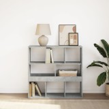 VidaXL Bibliotecă/Separator cameră, gri beton, 100x33x94,5 cm