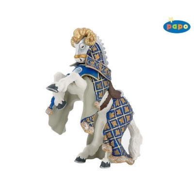 Calul cavalerului berbec - Figurina Papo foto