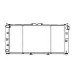 Radiator apa Mazda MX3 1992-1994, MX3 1994-1997, 1.8, 670x348x26mm, AC: +/-, fagure brazat, OE K80115200D, SRLine