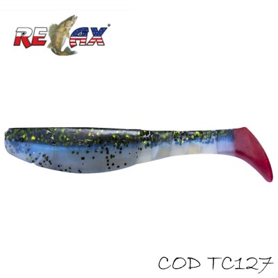 Shad Relax Kopyto 4L TriColor 127 10cm 14g 4buc/plic foto