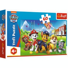 PUZZLE TREFL 60 PIESE PATRULA CATELUSILOR CATEII IN IARBA