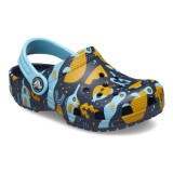 Saboti Toddler Classic Island Escape Clog Albastru - Navy/Multi, 19, 20, 22, 23, Crocs