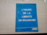 L`HEURE DE LA LIBERTE EN ROUMANIE - LUMEA Decembre 1898, 16 p.; lb. franceza