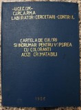 Cartela de culori si indrumar pentru vopsirea cu coloranti acizi cromatabili// UCECOM 1986