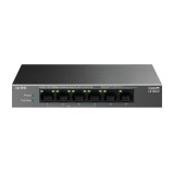 Switch LiteWave, 4 x RJ45 10/100 Mbps PoE, 2 x RJ45 10/100 Mbps, Buget PoE 41W, Unmanaged - TP-Link LS106LP