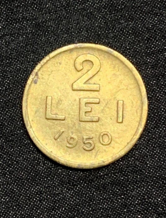Moneda 2 lei 1950 RPR