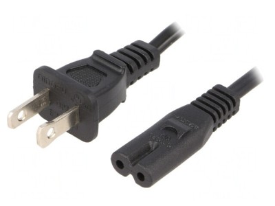 Cablu Alimentare 1.8m IEC C7 - NEMA 1-15 2x0.75mm2 foto