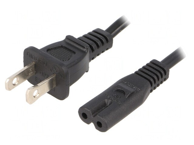Cablu Alimentare 1.8m IEC C7 - NEMA 1-15 2x0.75mm2