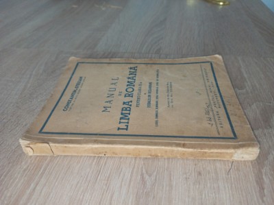 MANUAL DE LIMBA ROMANA PENTRU CLASA II-A 1946 foto