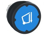 Comutator acționat prin apăsare 22mm bleumarin