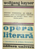 Wolfgang Kayser - Opera literară - O introducere &icirc;n știința literaturii (editia 1979)