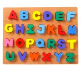 Cumpara ieftin Puzzle incastru din lemn cu litere mici, litere mari, cifre, forme, cifre 1-20, 3D