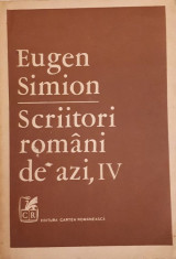 Eugen Simion - SCRIITORI ROMANI DE AZI, VOL. IV foto