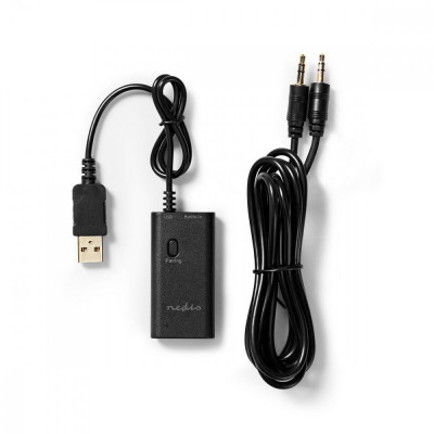 Transmitator audio wireless Nedis Bluetooth negru foto