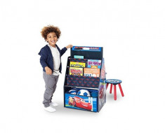 Set 2 in 1 organizator si birou cu tablita si scaun Cars 3 Activity Center foto