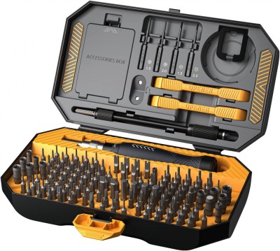 Set surubelnite profesionale, multifunctionale de precizie Jakemy 145in1 - Negru foto