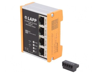 Switch Ethernet Administrabil 4 Porturi RJ45 18-30VDC foto