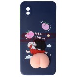 Husa TPU 3D Squishy Albastra pentru Samsung Galaxy A01 Core - Protectie Fun