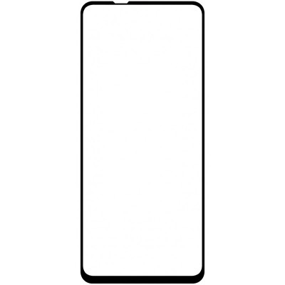 Folie Protectie Ecran OEM pentru Samsung Galaxy A21, Sticla securizata, Full Face, Full Glue, 5D, Neagra foto