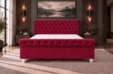 Pat Silver 180x200 cm Tapitat Catifea Somiera Inclusa