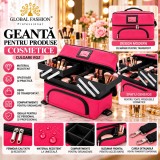 Geantă pentru produse cosmetice, culoare roz